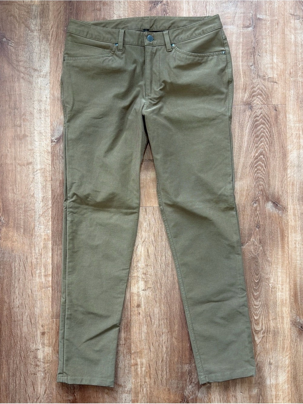 Lululemon ABC Pant Mens (fits 33x30) Slim Fit Utilitech 5 Pocket Brown Artifact